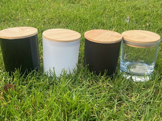 BAMBOO lid for 30cl Candle glass (silicone seal) - 81mm