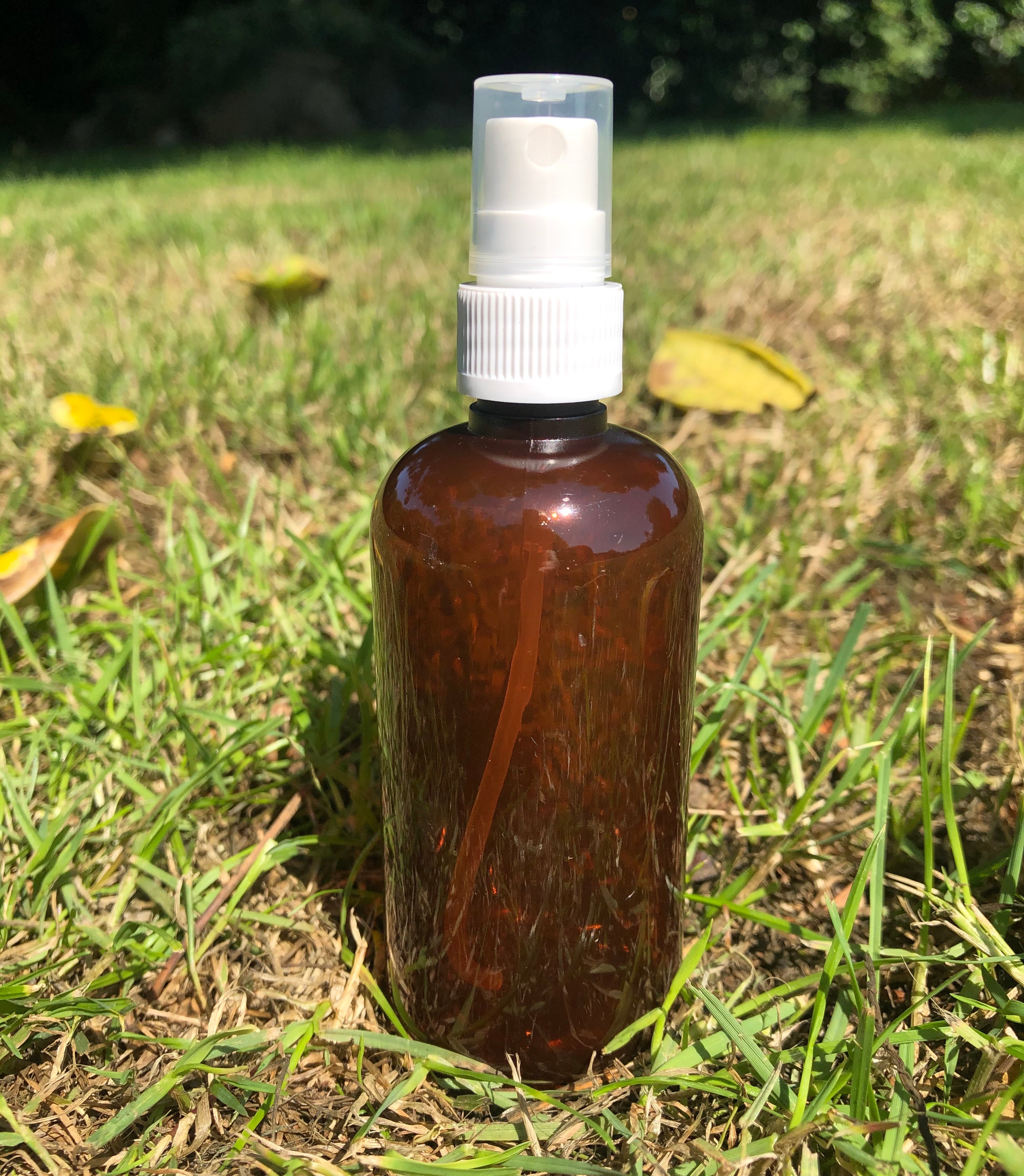 100ml Amber Plastic (PETG) bottle with Atomiser