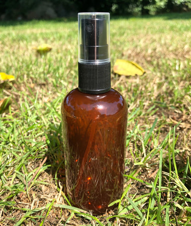 100ml Amber Plastic (PETG) bottle with Atomiser