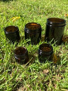 120 ml Amber Glass jars