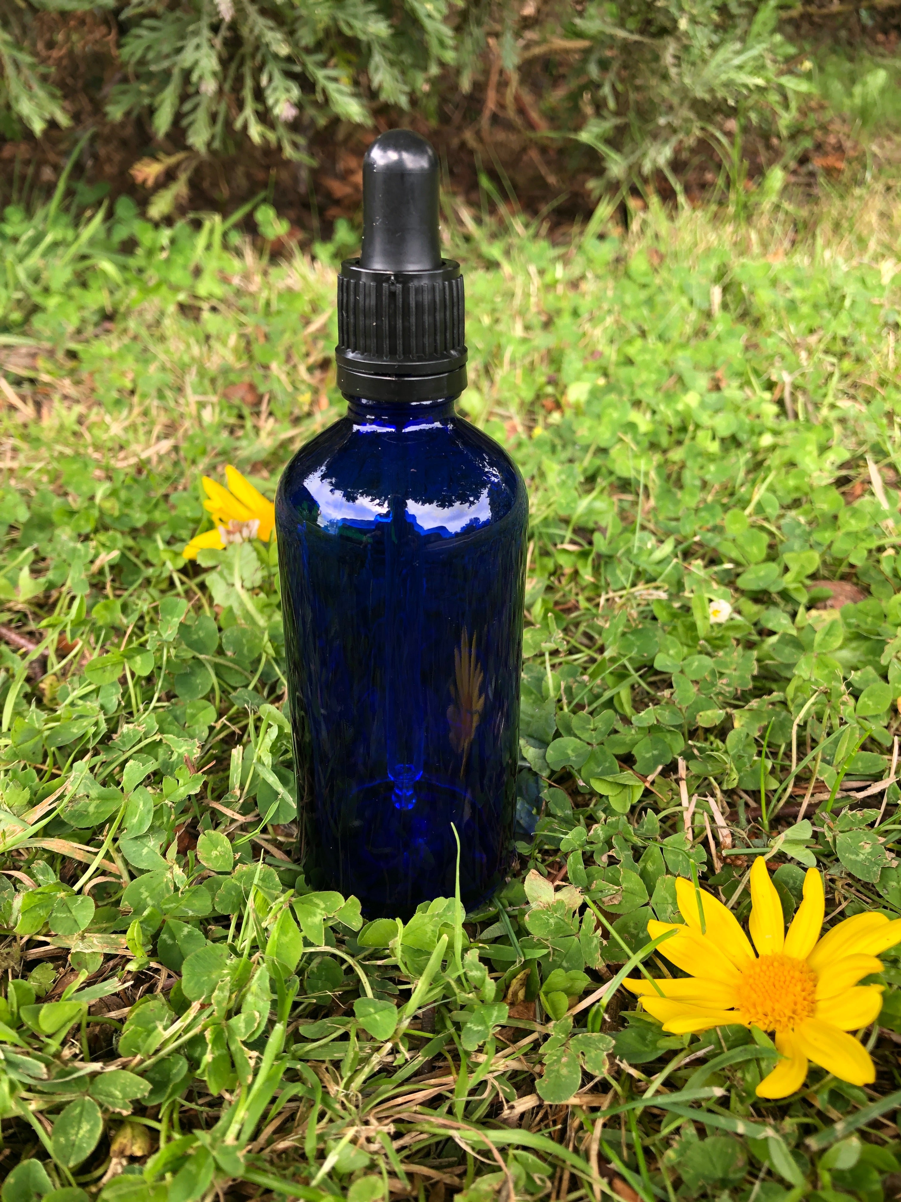 Blue Glass Bottles-100 ml