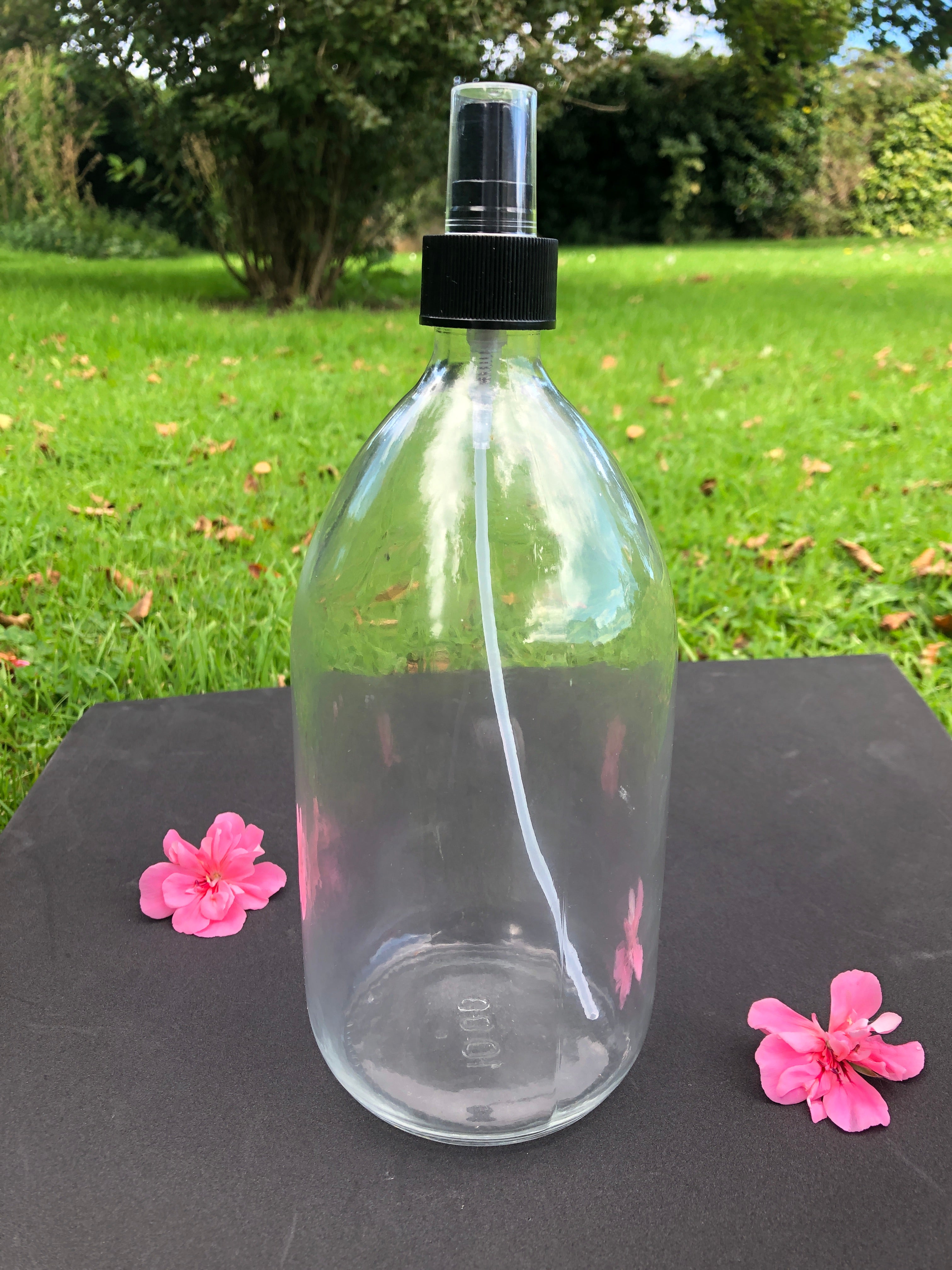 1000 ml Medical Round Clear Glass bottle