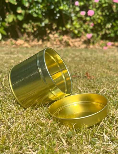 Candle Tin (Welded Seam) GOLD 250ml