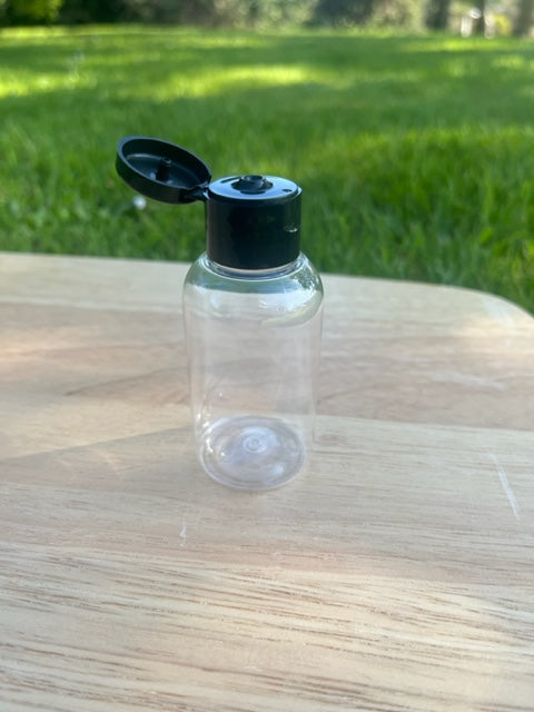 50 ml Clear Boston Round (PET) Plastic Bottle