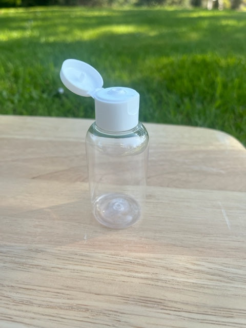 50 ml Clear Boston Round (PET) Plastic Bottle